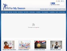 Tablet Screenshot of fitformyseason.com